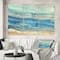 Designart - Ocean Mineral Waves - Beach Canvas Art